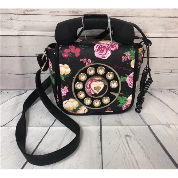 betsey johnson rotary phone purse